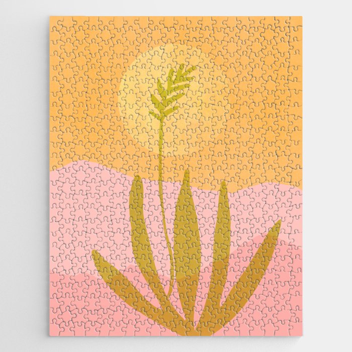 Golden Agave Desert Landscape Jigsaw Puzzle Gallery Image 1