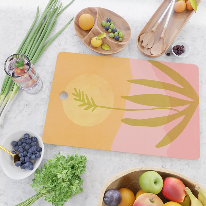 Golden Agave Desert Landscape Cutting Board Gallery Image 2