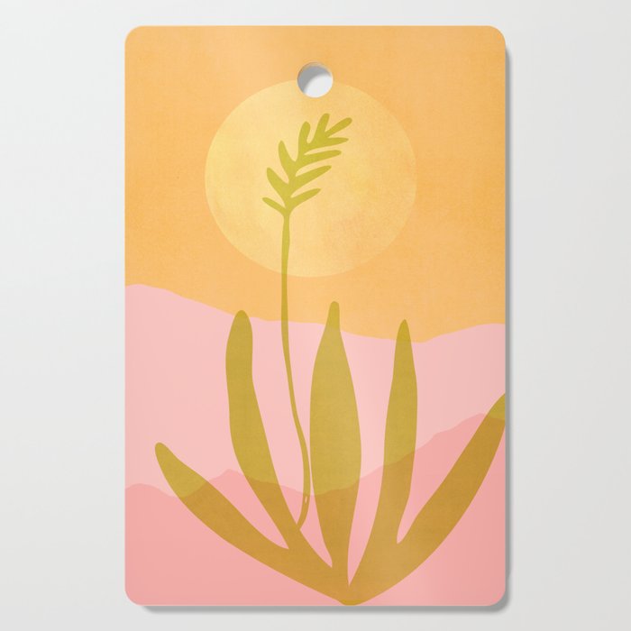 Golden Agave Desert Landscape Cutting Board Gallery Image 1