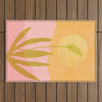 Golden Agave Desert Landscape Outdoor Rug Gallery Image 1