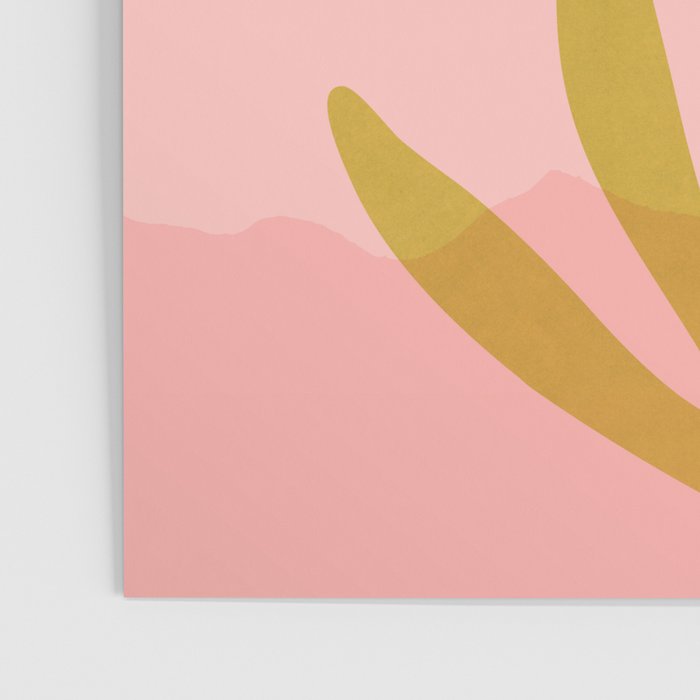 Golden Agave Desert Landscape Poster Gallery Image 3