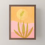 Golden Agave Desert Landscape Mini Art Print Gallery Image 2