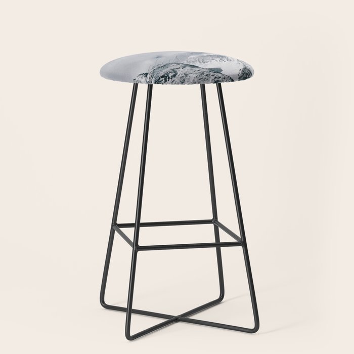 Winter Mountain Landscape Stool Gallery Image 1