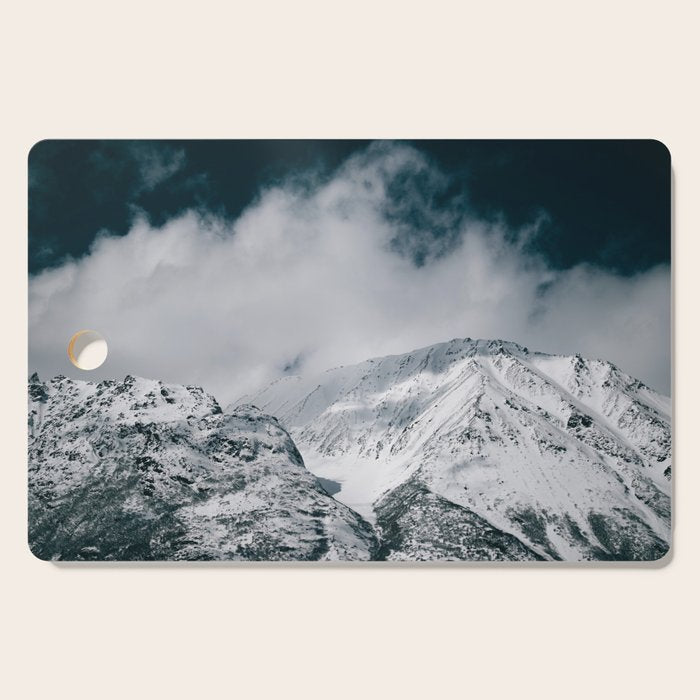 Winter Mountain Landscape Cutting Board Gallery Image 1