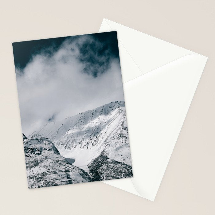 Winter Mountain Landscape Stationery Card Gallery Image 2