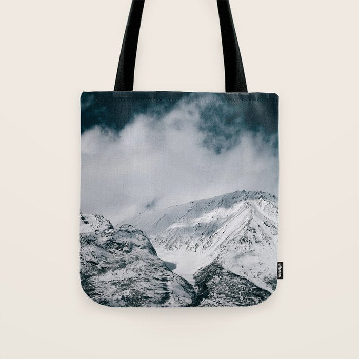 Winter Mountain Landscape Tote Bag Gallery Image 1