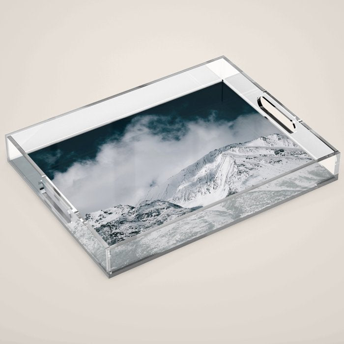 Winter Mountain Landscape Acrylic Tray Gallery Image 1