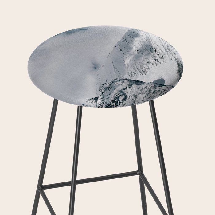 Winter Mountain Landscape Stool Gallery Image 2