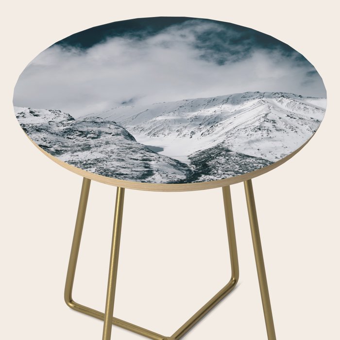 Winter Mountain Landscape Side Table Gallery Image 2