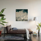 Winter Mountain Landscape Wood Wall Art Gallery Image 2