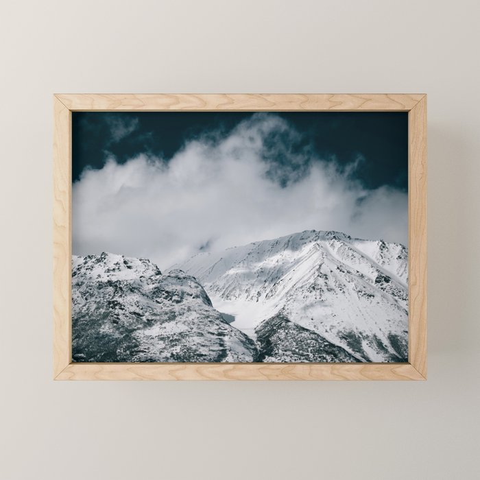 Winter Mountain Landscape Mini Art Print Gallery Image 1