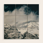 Winter Mountain Landscape Wood Wall Art Gallery Image 1