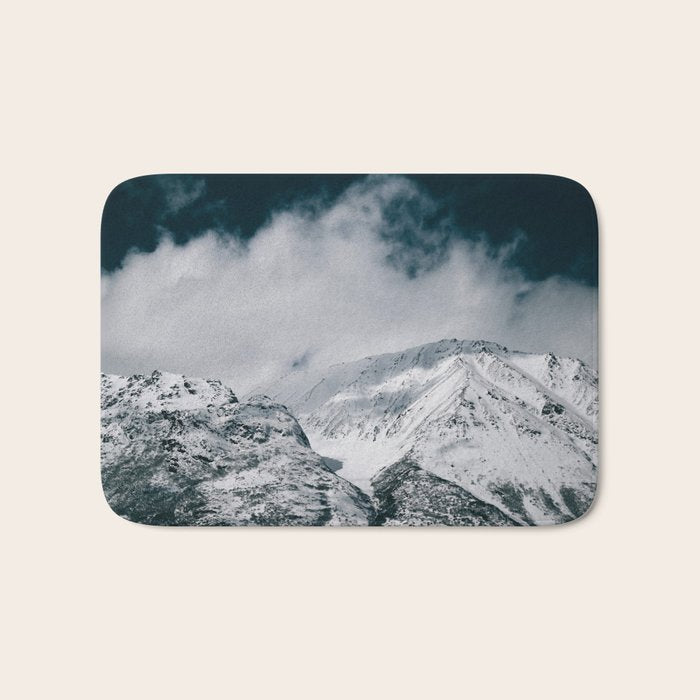 Winter Mountain Landscape Bath Mat Gallery Image 1