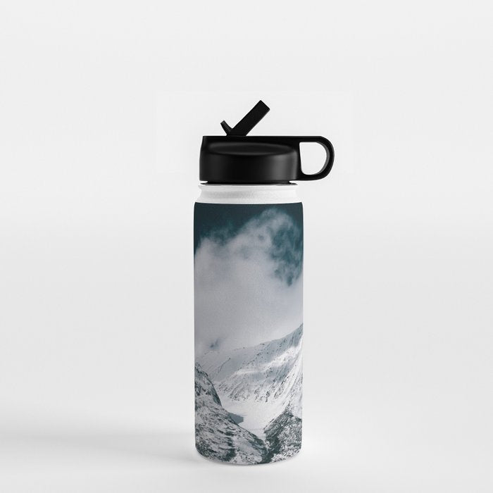 Winter Mountain Landscape Water Bottle Gallery Image 1