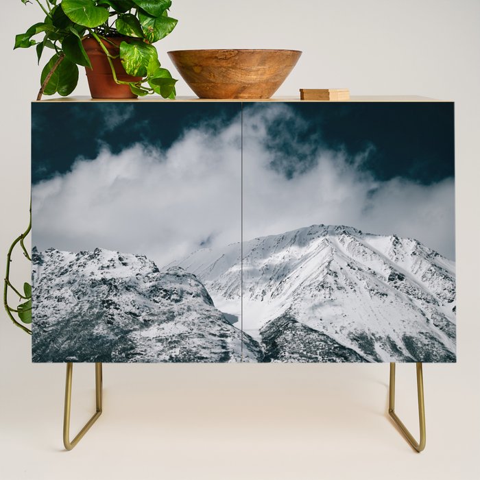 Winter Mountain Landscape Credenza Gallery Image 1
