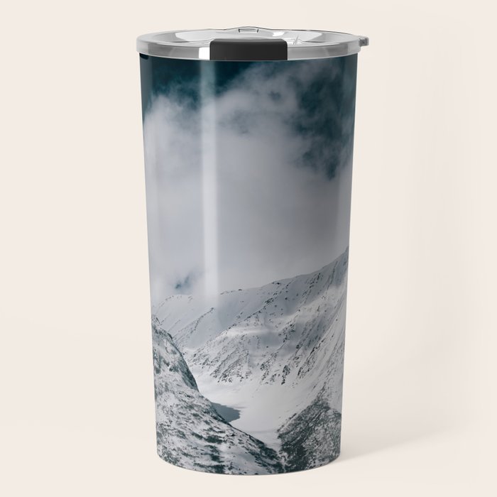 Winter Mountain Landscape Travel Mug Gallery Image 1