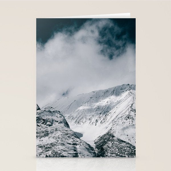 Winter Mountain Landscape Stationery Card Gallery Image 2