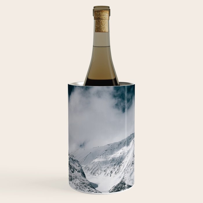 Winter Mountain Landscape Wine Chiller Gallery Image 1