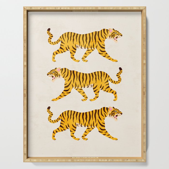 Fierce: Golden Tiger Edition Serving Tray Gallery Image 1