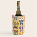 Hard choice // shoes on yellow background Wine Chiller Gallery Image 1
