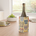 Hard choice // shoes on yellow background Wine Chiller Gallery Image 4