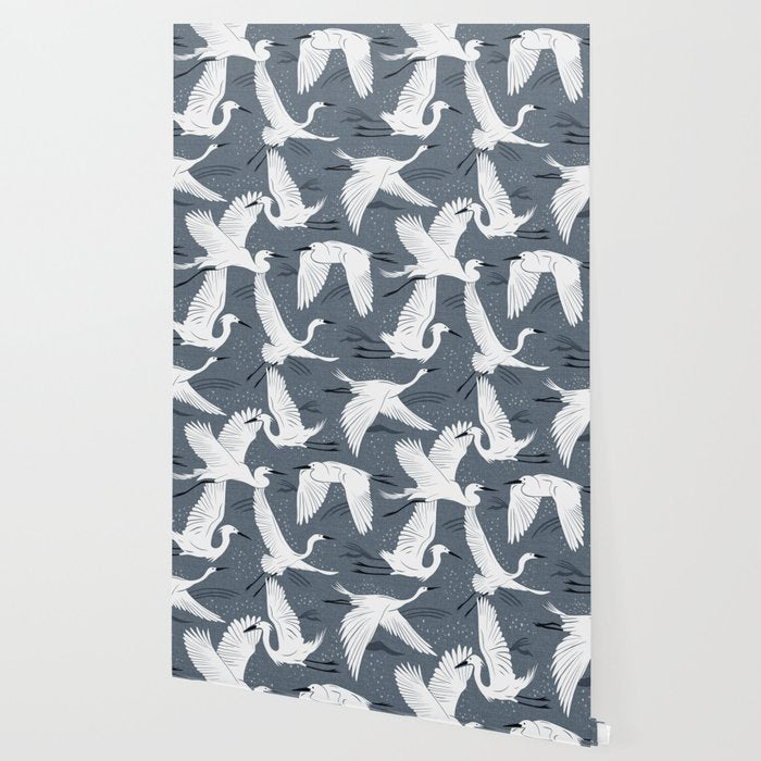 Soaring Wings - Steel Blue Grey Wallpaper Gallery Image 2