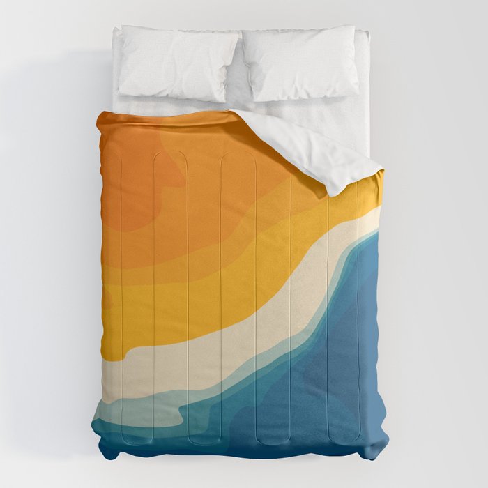 Seascape aerial view Comforter Gallery Image 6