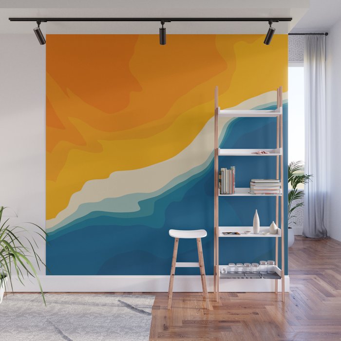 Seascape aerial view Wall Mural Gallery Image 1