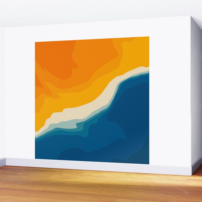 Seascape aerial view Wall Mural Gallery Image 2