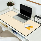 Vintage Tulip Minimalism - Yellow Desk Mat Gallery Image 2