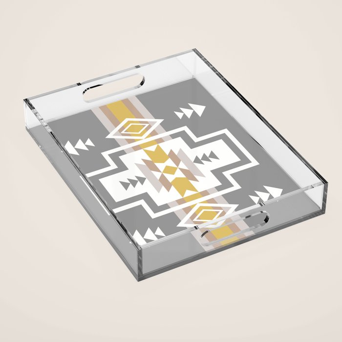 Aztec Stripes Acrylic Tray Gallery Image 1
