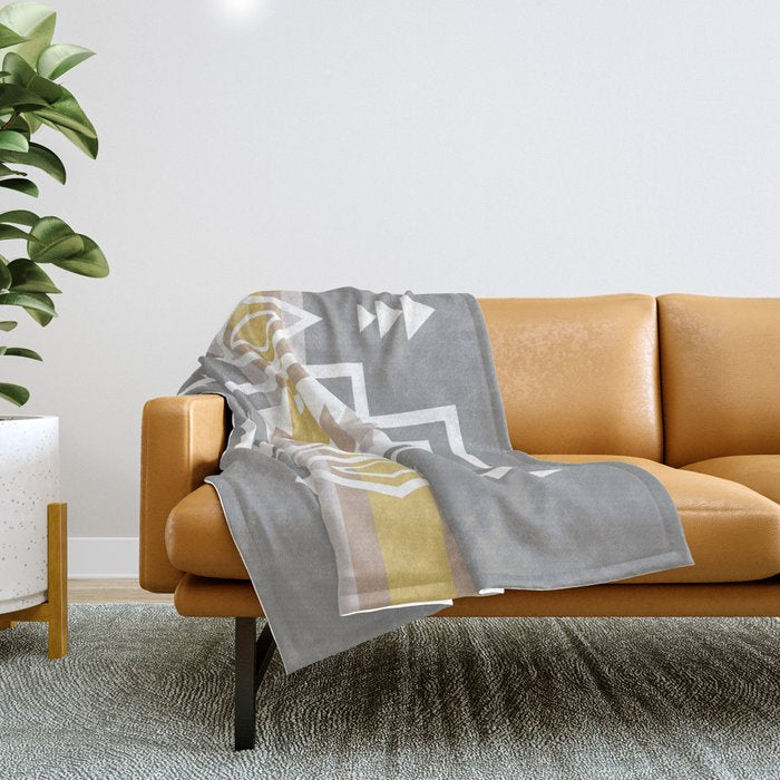 Aztec Stripes Throw Blanket Gallery Image 1