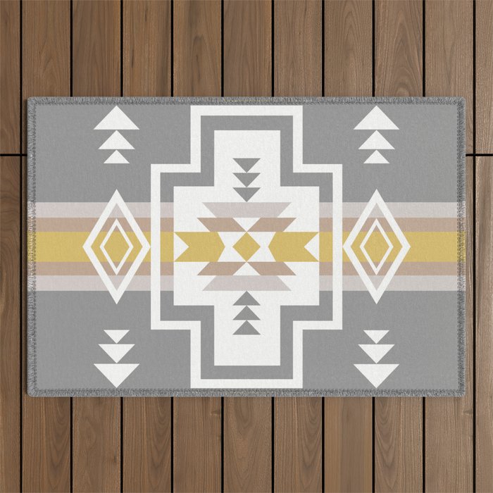 Aztec Stripes Outdoor Rug Gallery Image 1