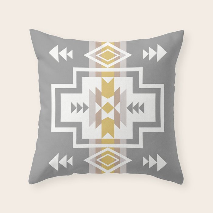Aztec Stripes Throw Pillow Gallery Image 1