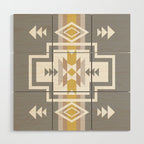 Aztec Stripes Wood Wall Art Gallery Image 1