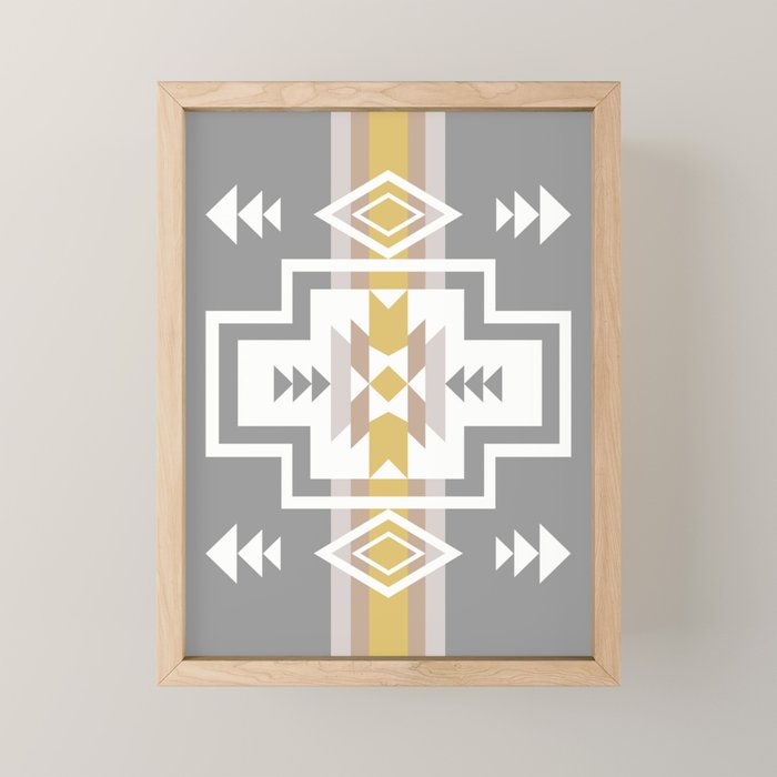 Aztec Stripes Mini Art Print Gallery Image 1