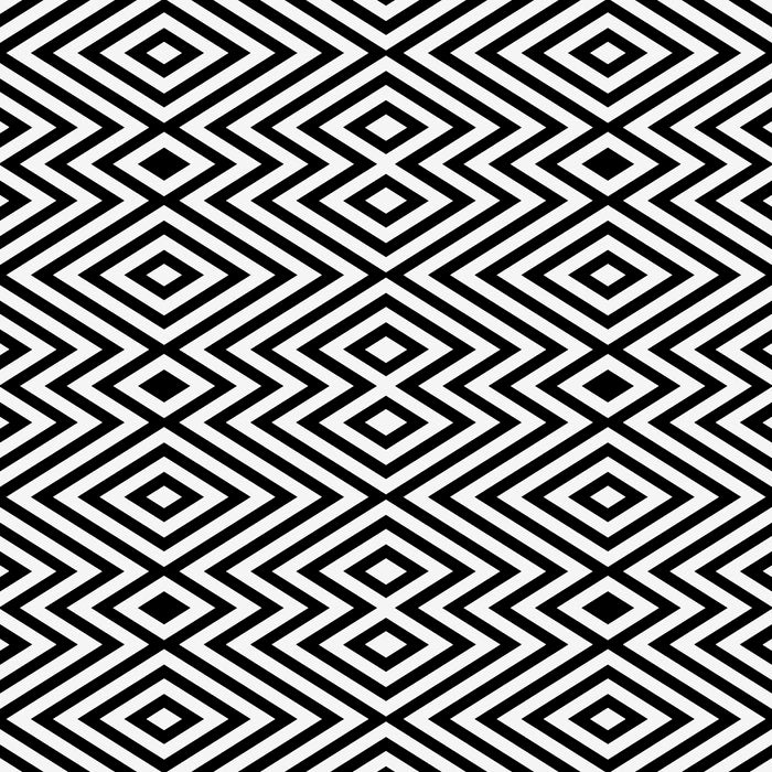 Boho Western Geometric Pattern VIII Black and White Coffee Mug Gallery Image 2