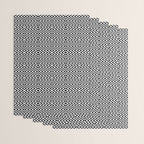 Boho Western Geometric Pattern VIII Black and White Wrapping Paper Gallery Image 3