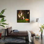 Spooky Forest Ghost Collage Wood Wall Art Gallery Image 2