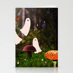 Spooky Forest Ghost Collage Stationery Card Gallery Image 2
