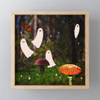 Spooky Forest Ghost Collage Mini Art Print Gallery Image 1