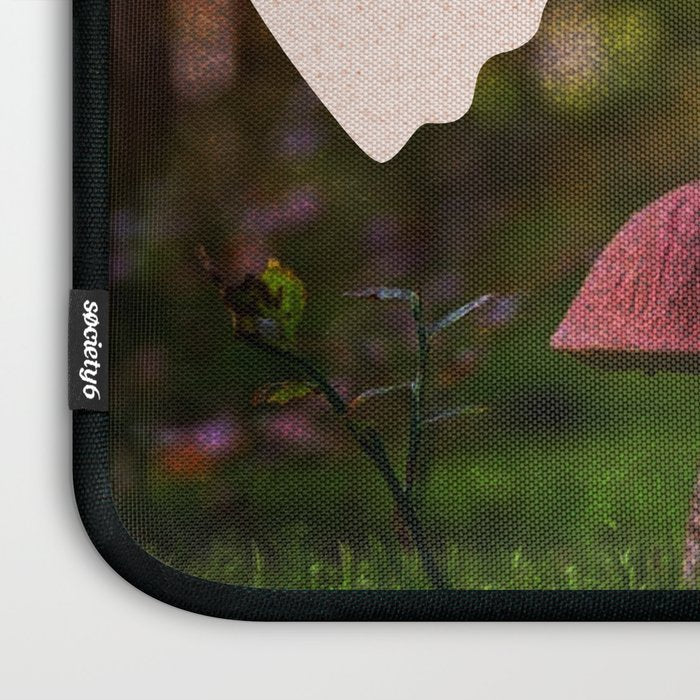 Spooky Forest Ghost Collage Laptop Sleeve Gallery Image 3