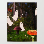 Spooky Forest Ghost Collage Poster Gallery Image 4