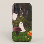 Spooky Forest Ghost Collage iPhone Case Gallery Image 1