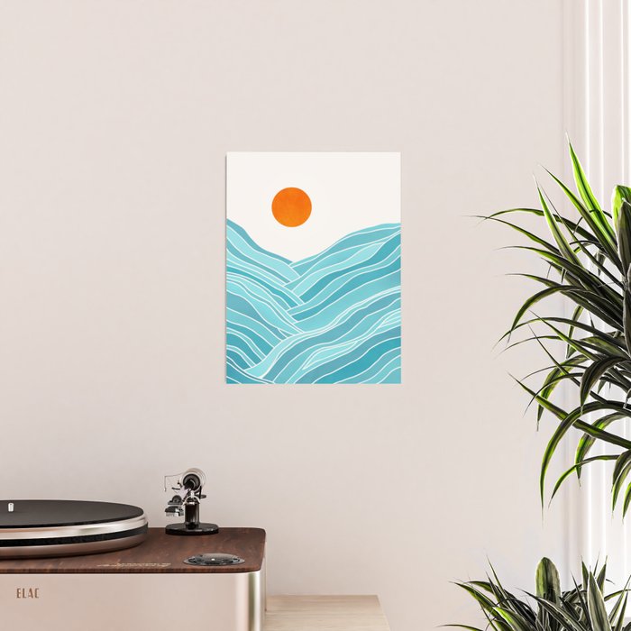 Waves Like Mountains Landscape Poster Gallery Image 2