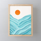 Waves Like Mountains Landscape Mini Art Print Gallery Image 1