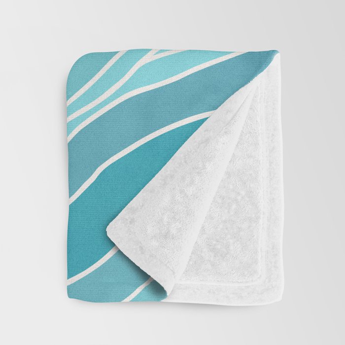 Waves Like Mountains Landscape Throw Blanket Gallery Image 3