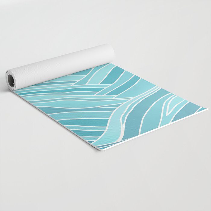Waves Like Mountains Landscape Yoga Mat Gallery Image 2