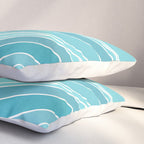 Waves Like Mountains Landscape Pillow Sham Gallery Image 3