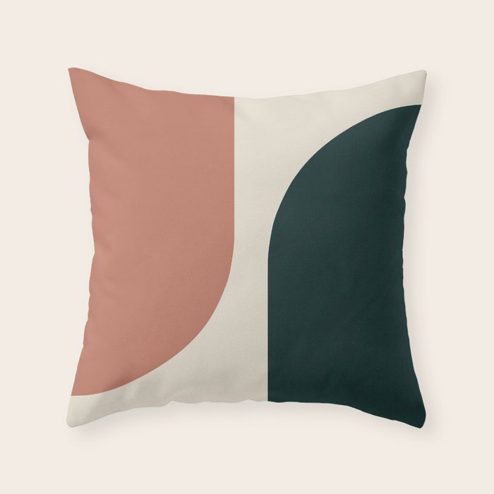 Modern Minimal Arch Abstract LXXXII Throw Pillow Gallery Image 6
